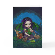 "Dragonling Garden III" Greeting Card by strangeling "Dragonling Garden III" Greeting Card