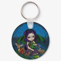 "Dragonling Garden III" Keychain by strangeling "Dragonling Garden III" Keychain