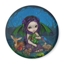 "Dragonling Garden III" Magnet by strangeling "Dragonling Garden III" Magnet