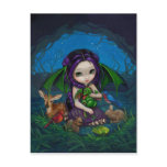 "Dragonling Garden III" Postcard