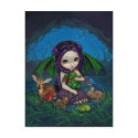 "Dragonling Garden III" Postcard