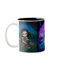 "Dragonling Garden" Mug by strangeling "Dragonling Garden" Mug