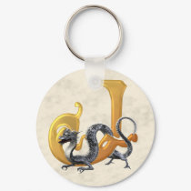 Dragonlore Initial J keychains