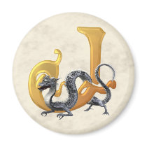 Dragonlore Initial J magnets by initials Dragonlore Initial J magnets