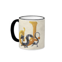 Dragonlore Initial J mugs
