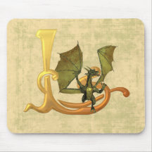 Dragonlore Initial L Mouse Pads