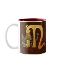 Dragonlore Initial M mugs