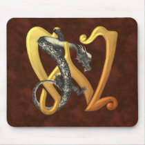 Dragonlore Initial W mousepads