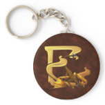Dragonlore Initials E Key Chain