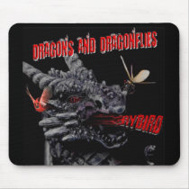 Dragons and Dragonflies Mousepad by Rybird