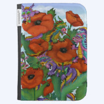 Dragons and Flowers Kindle Case caseable cases