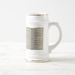 Dragon's Den Tavern Menu Coffee Mug