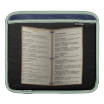 Dragon's Den Tavern Menu Sleeves For iPads