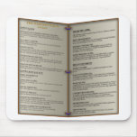 Dragon's Den Tavern Menu Mouse Pads
