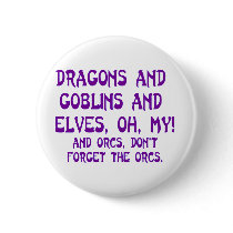 Dragons & elves Button by Dustbuster Dragons & elves Button