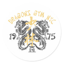 Dragon's Gym 1975 stickers