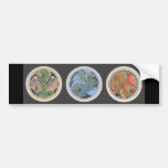 Dragons in a Row Bumper Stickers
