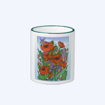 Dragons in The Garden Mug mugs