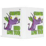 DRAGONS NEED LOVE TOO VINYL BINDERS
