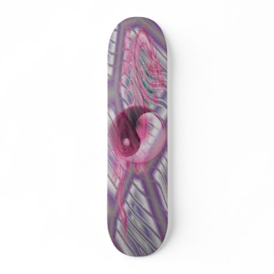 Dragons Nest White Skateboard by BuddhansSkateboards