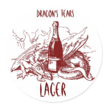 DRAGON'S TEARS ~ STICKER ~ GREAT HOME BREW LABELS!
