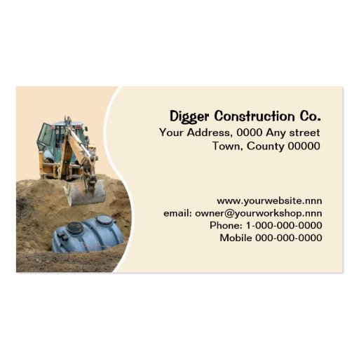 Drainage business card (front side)