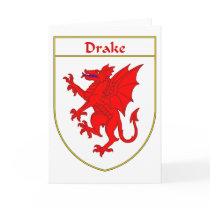 Drake Coat of Arms/Family Crest cards