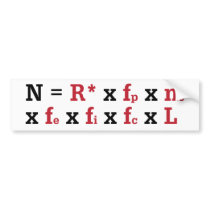 Drake Equation Bumper Sticker