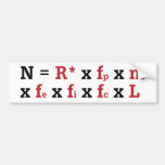 Drake Equation Bumper Sticker