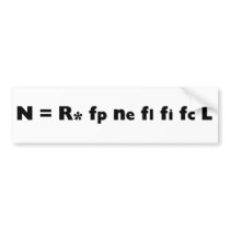 Drake_Equation Bumper Sticker