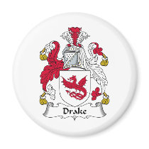 Drake Family Crest magnets by coatsofarms Drake Family Crest magnets