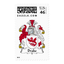 Drake Family Crest postage