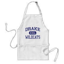 Drake Wildcats Middle School Auburn Alabama Apron