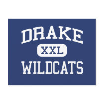 Drake Wildcats Middle School Auburn Alabama postcards