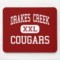 Drakes Creek - Cougars - Middle - Bowling Green mousepads by customteamsportswear Drakes Creek - Cougars - Middle - Bowling Green mousepads
