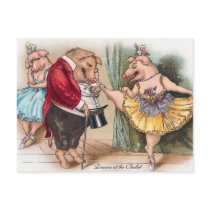 Drama at the Ballet Postcard
