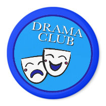 Drama Club Badge Blues magnets