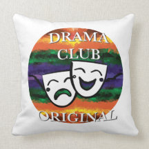 Drama Club Original: Color Your World Throw Pillow