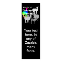 Drama Llama Herder Bookmark Business Cards