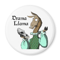 Drama Llama Refrigerator Magnets