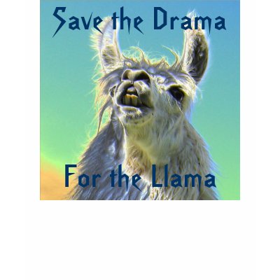Drama Llama T-shirts by bakawoosi