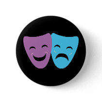 Drama Masks Pin