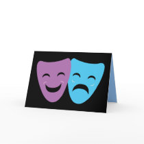 Drama Masks Greeting Card