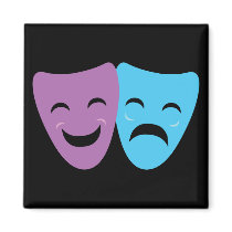 Drama Masks Magnets