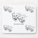 drama masks mouse mousepads by Snapshot409 drama masks mouse mousepads