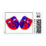 Drama Masks Postage Stamps