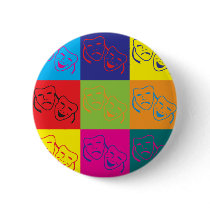 Drama Pop Art Buttons