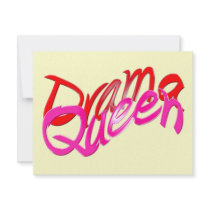 Drama Queen invitations by catchthenextwave Drama Queen invitations