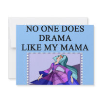DRAMA queen mother joe Custom Invites