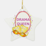 Drama Queen Theater Masks Christmas Ornaments